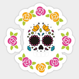 Colorful Skull Sticker